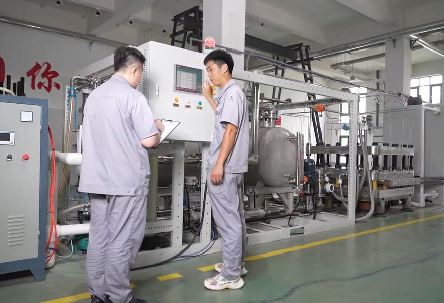 Shandong Saikesaisi Hydrogen Energy Co., Ltd ligne de production du fabricant